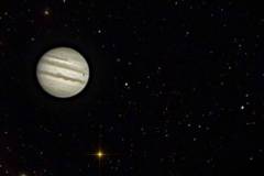 Jupiter mit Sterne