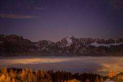 Sternenhimmel den Bergen