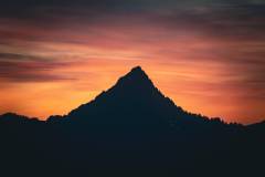 Berg im Abendrot