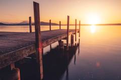 Sonne und Steg