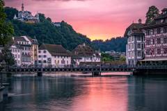 Abendrot in Luzern