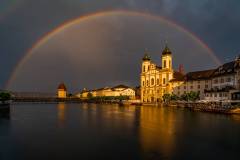 Regenbogen über Luzern